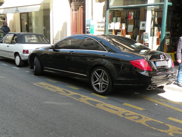  coupé mercedes de luxe, arrière